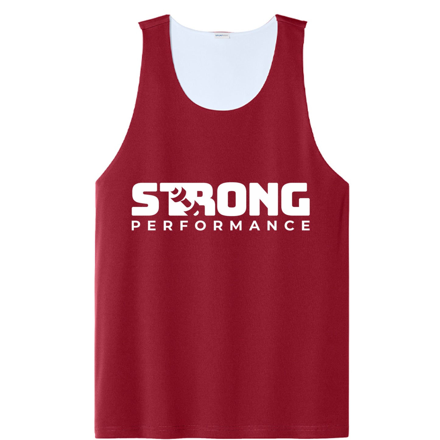 Deep Red/ White - ST551 - FRONT